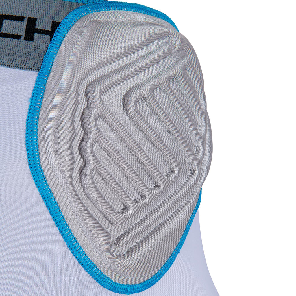 Champro Mens Bull Rush 5-Pad Girdle, White , Grey Inset (Fpgu10Aws), Small