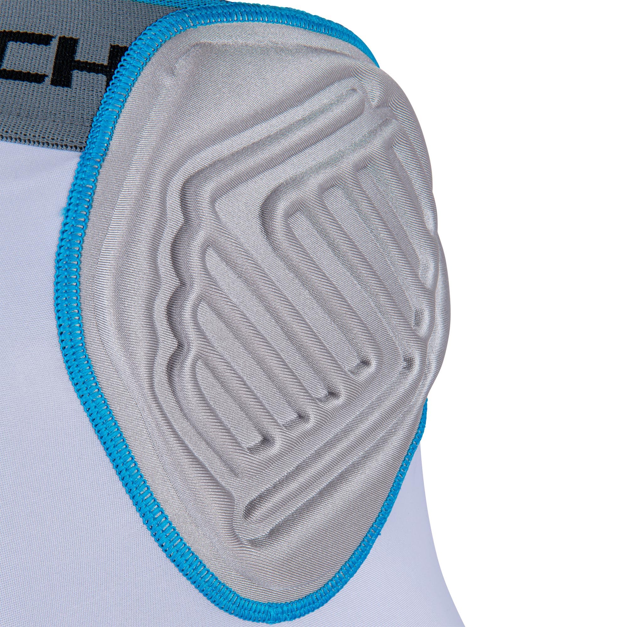 Champro Mens Bull Rush 5-Pad Girdle, White , Grey Inset (Fpgu10Aws), Small