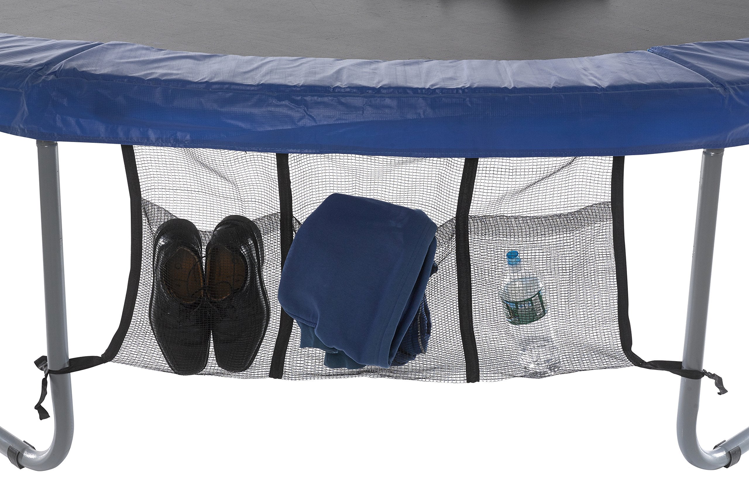 Upper Bounce Trampoline Shoe Storage Bag - Trampoline Storage Mesh Bag With 4 Straps  3 Pouch Toys, Shoes Organizer Bag  Travel,