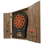 Dmi Sports Mi Sports Brown Cricketpro Dartboard Cabinet  Designed For Arachnid 15.5Cricketpro 900, 800, 750, 650 Electronic Dart