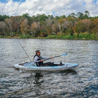 Pelican Sentinel 100X - Angler Sit On Top Fishing Kayak - Forest Mist - Lightweight - Ergolounge Seating System - 10 Ft