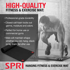 Spri Hanging Exercise Mat, Fitness & Yoga Mat For Group Fitness Classes, Commercial Grade Quality With Reinforced Holes, 56'' L