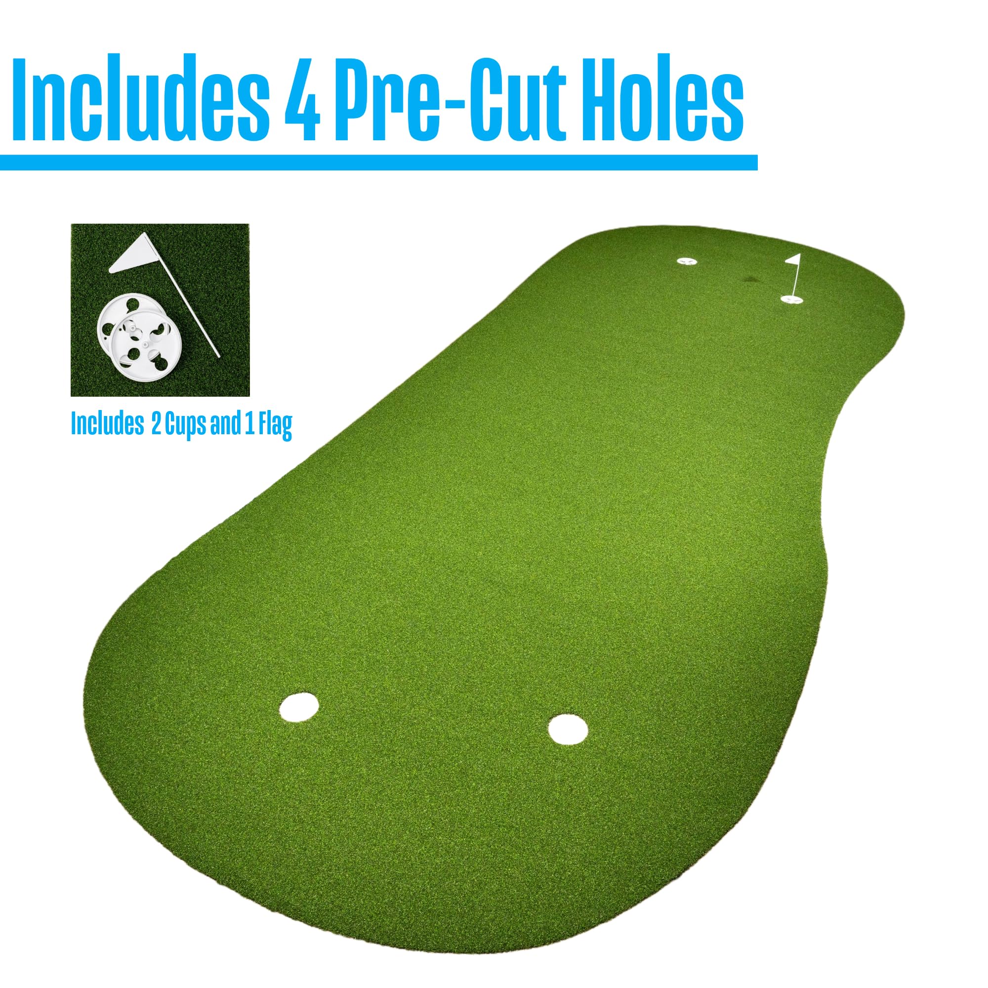 Allturfmats 6 Feet X 15 Feet Professional Synthetic Turf Practice Putting Green