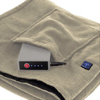 Eddie Bauer Portable Heated Electric Throw Blanket-Rechargeable Lithium Battery With Usb Port-Water Resistant Weather Smart Flee