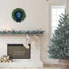 Rico Industries Nhl Hockey Seattle Kraken Wreath Shape Cut Pennant - Home And Living Room D  Cor - Soft Felt Ez To Hang