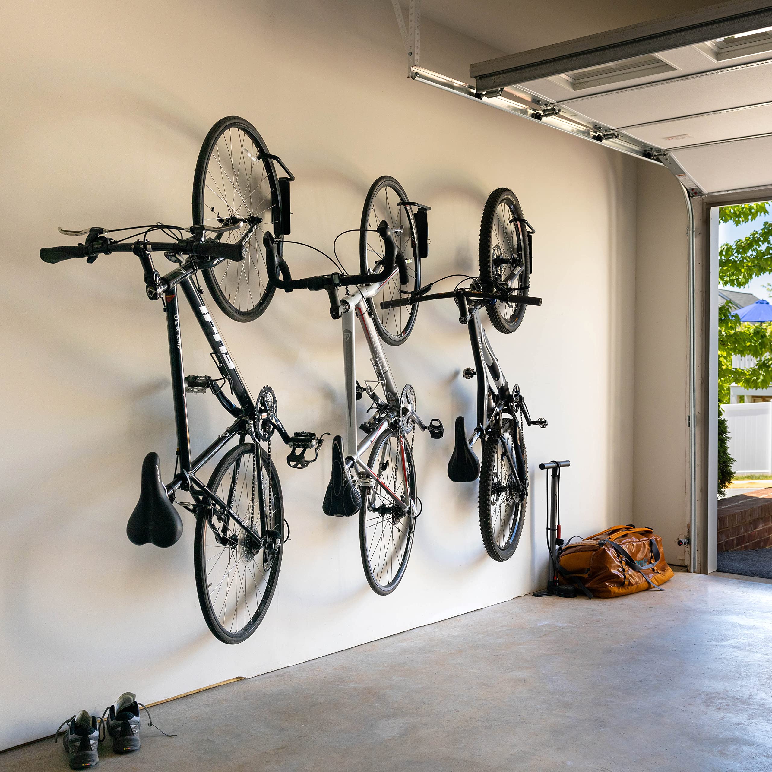Storeyourboard Swivel Bike Wall Rack Garage Hanger Hook