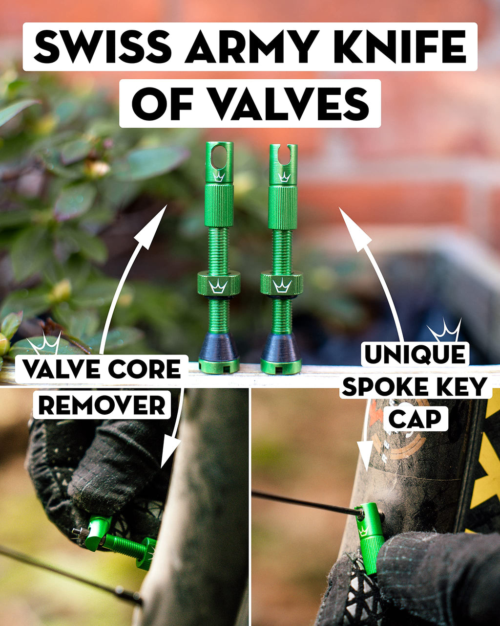 Peaty'S X Chris King (Mk2) Tubeless Valves, 42Mm, Turquoise