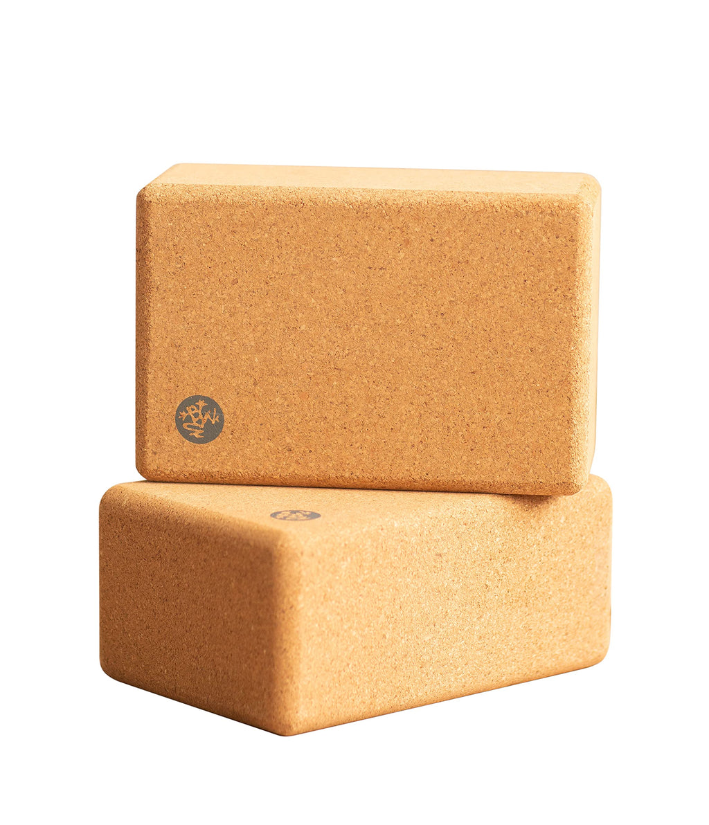 Manduka Yoga Cork Block - Yoga Prop and Accessory, Good for Travel, Comfortable Edges, Lightweight, Extra Firm Cork, 4 x 6 x 9 (