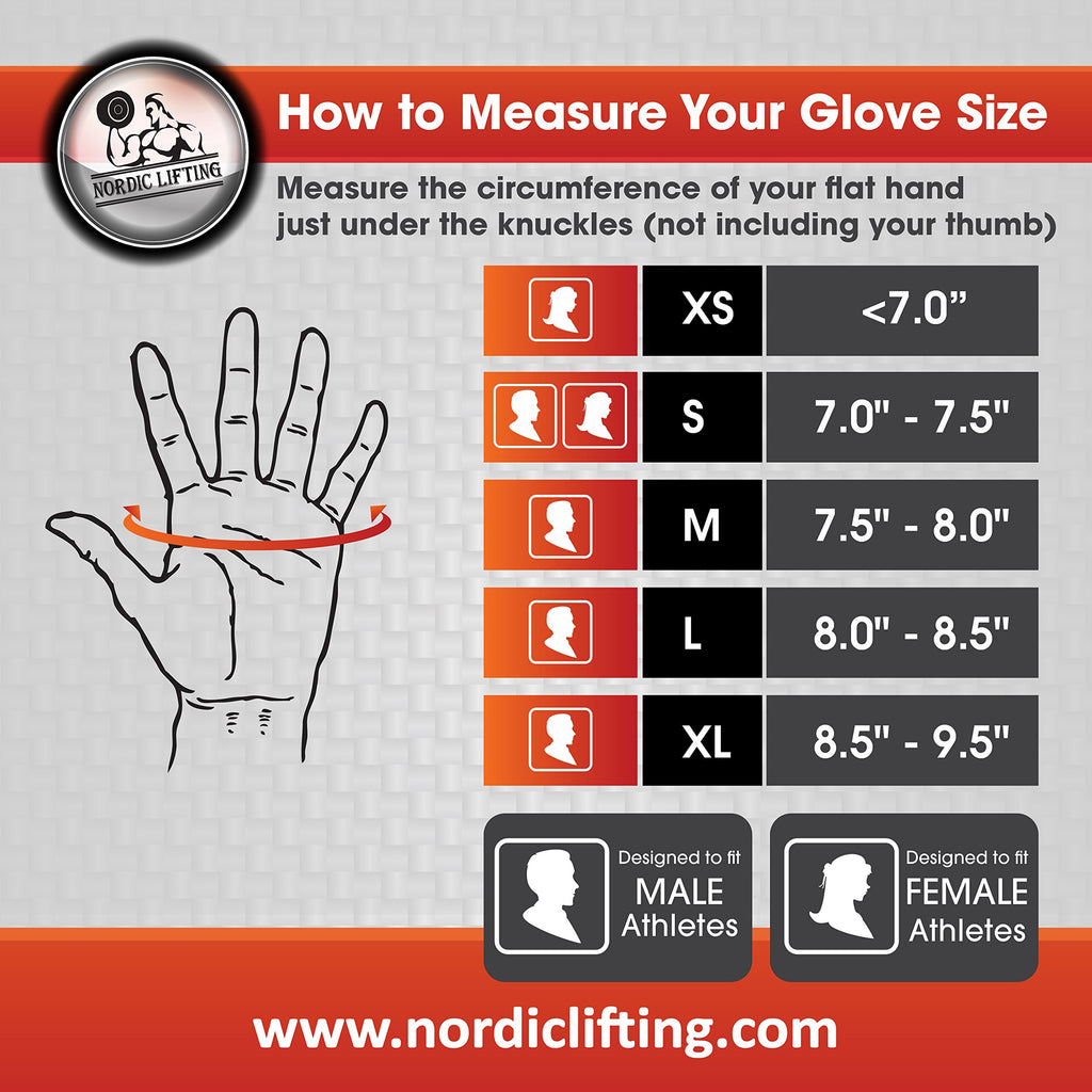 Nordic Lifting Weight Lifting Gloves With 12'' Wrist Support For Gym Workout, Crossfit, Weightlifting, Fitness, Powerlifting & C