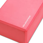 Balancefrom Set Of 2 High Density Yoga Blocks, 9''X6''X4'' Each, Pair (Red)