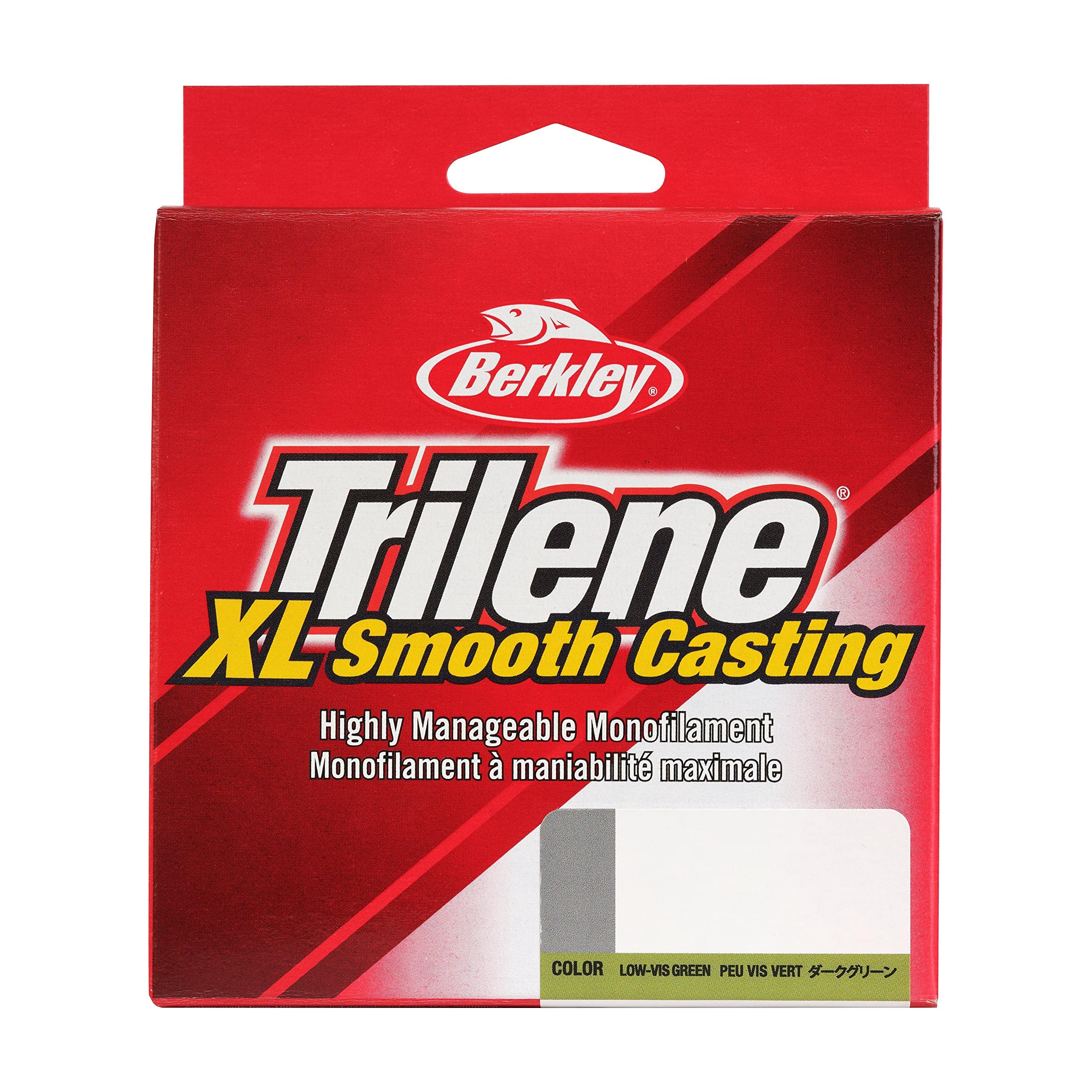 Berkley Trilene Xl, Low-Vis Green, 12Lb | 5.4Kg, 300Yd | 274M Monofilament Fishing Line, Suitable For Freshwater Environments