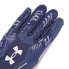 Under Armour Men'S F9 Nitro Football Gloves, (410) Midnight Navy/Cobalt Legacy/Metallic Silver, Xx-Large