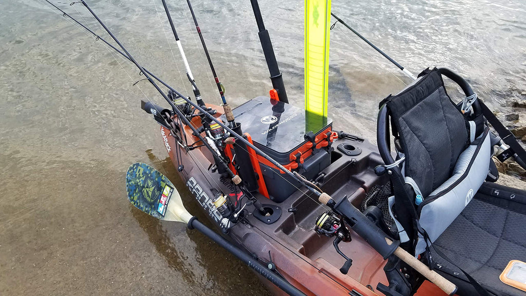 Wilderness Systems Kayak Crate | 4 Rod Holders | Kayak Tackle Storage | Fits Most Kayaks, One Color