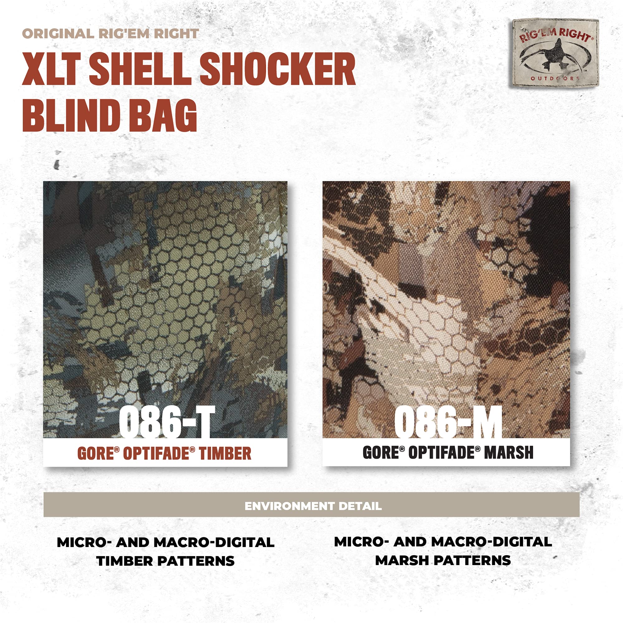 Rig'Em Right Waterfowl Shell Shocker Xlt Duck Hunting Blind Bag With Molded Ammo Compartments, Sunglasses Case, Drink Holder And