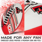 Franklin Sports Texas Tech Raiders Foam Football - Youth Mini Football For Kids - 8.5'' Junior Soft Foam Ball - Spacelace Easy G