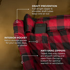 Teton Sports Deer Hunter Sleeping Bag - Warm Camping Sleeping Bag; Tough Canvas Shell; Camping, Hunting, Fishing And Cold Weathe