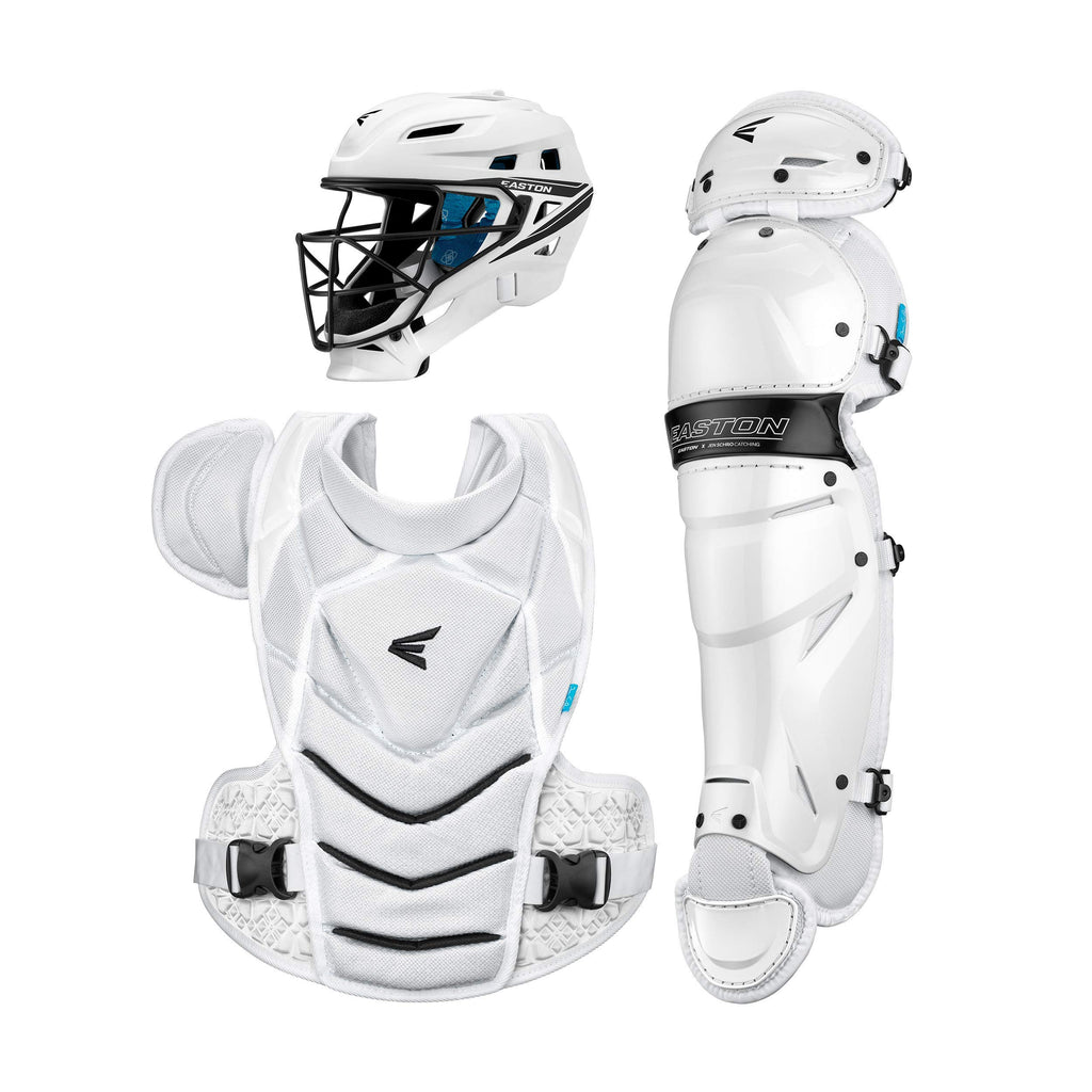 Easton | JEN SCHRO THE VERY BEST Fastpitch Softball Catchers Set | White | Large