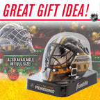 Franklin Sports Nhl Pittsburgh Penguins Mini Hockey Goalie Mask With Case - Collectible Goalie Mask With Official Nhl Logos And