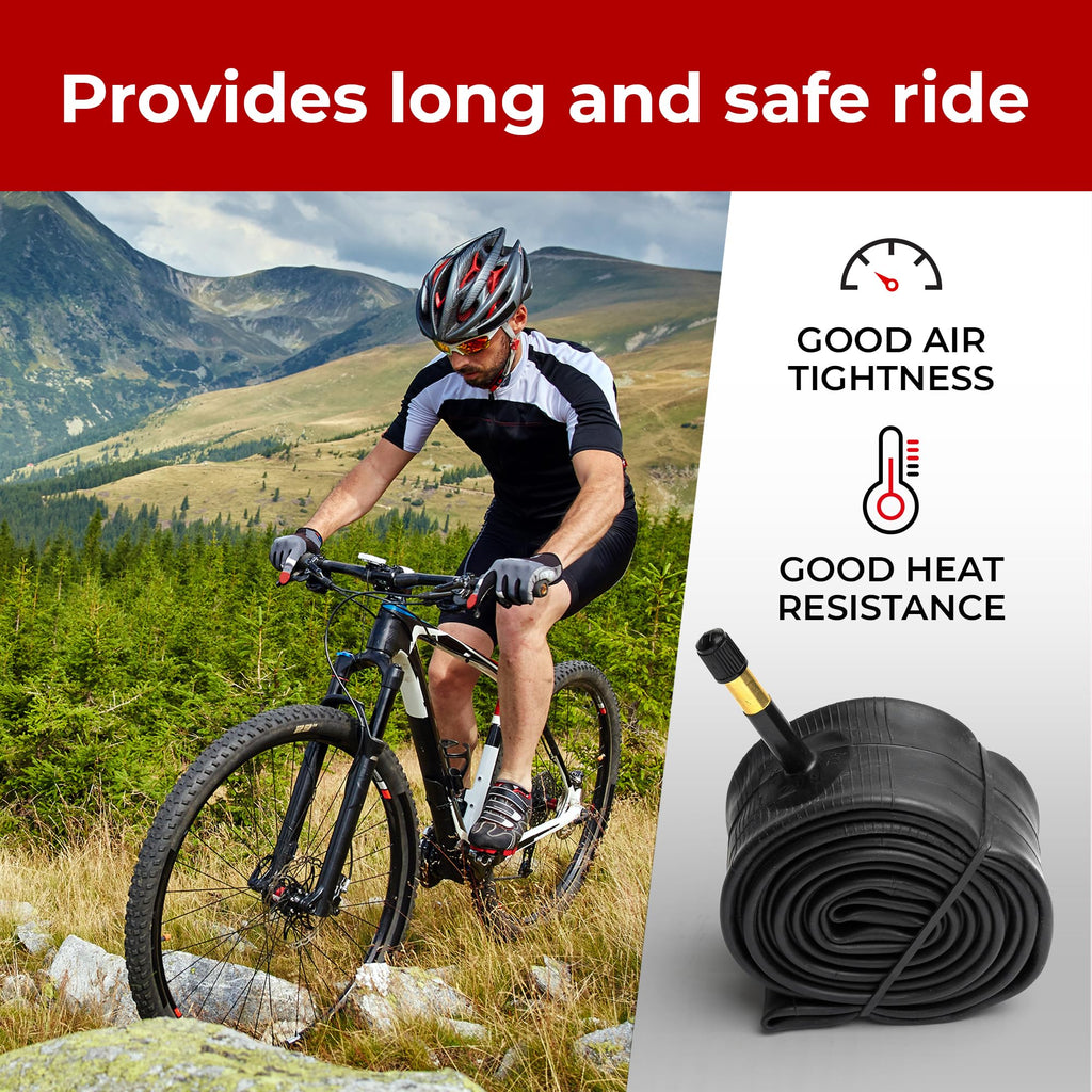 Fincci Pair Bike Inner Tube 26 X 175-2125 Inch 48Mm Schrader Valve Inner Tubes For Mountain Mtb Bicycle - Compatible Sizes: 1751