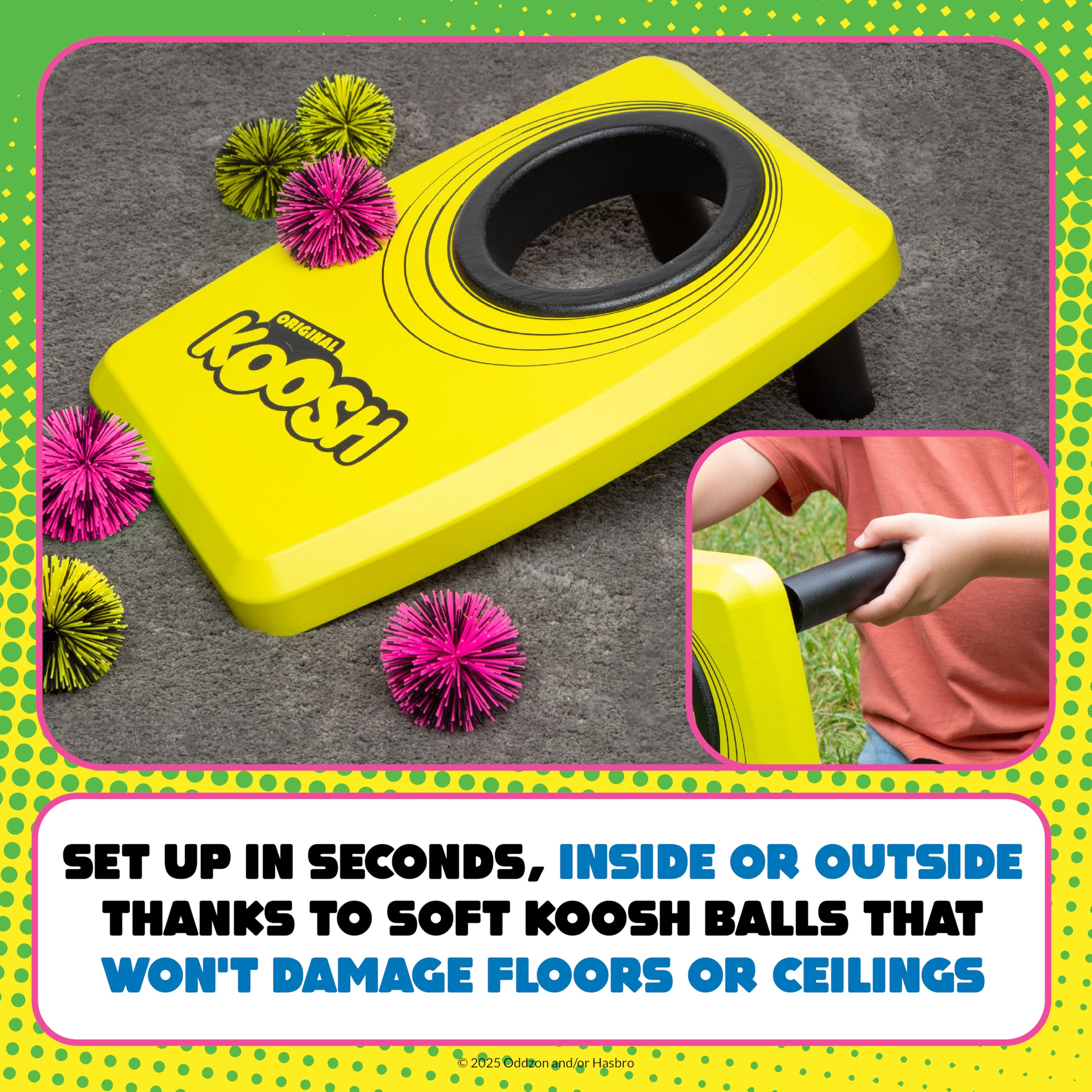 Koosh Kornhole, Cornhole Set for Kids - Outdoor Toys for Boys and Girls, Perfect for Beginners, Preschool Toys, Easy Storage, 1