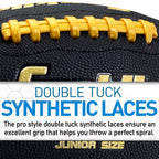 Franklin Sports 1000 Junior Football - Kids Junior Size Youth Football - Durable Outdoor Football - Synthetic Leather - Extra Gr