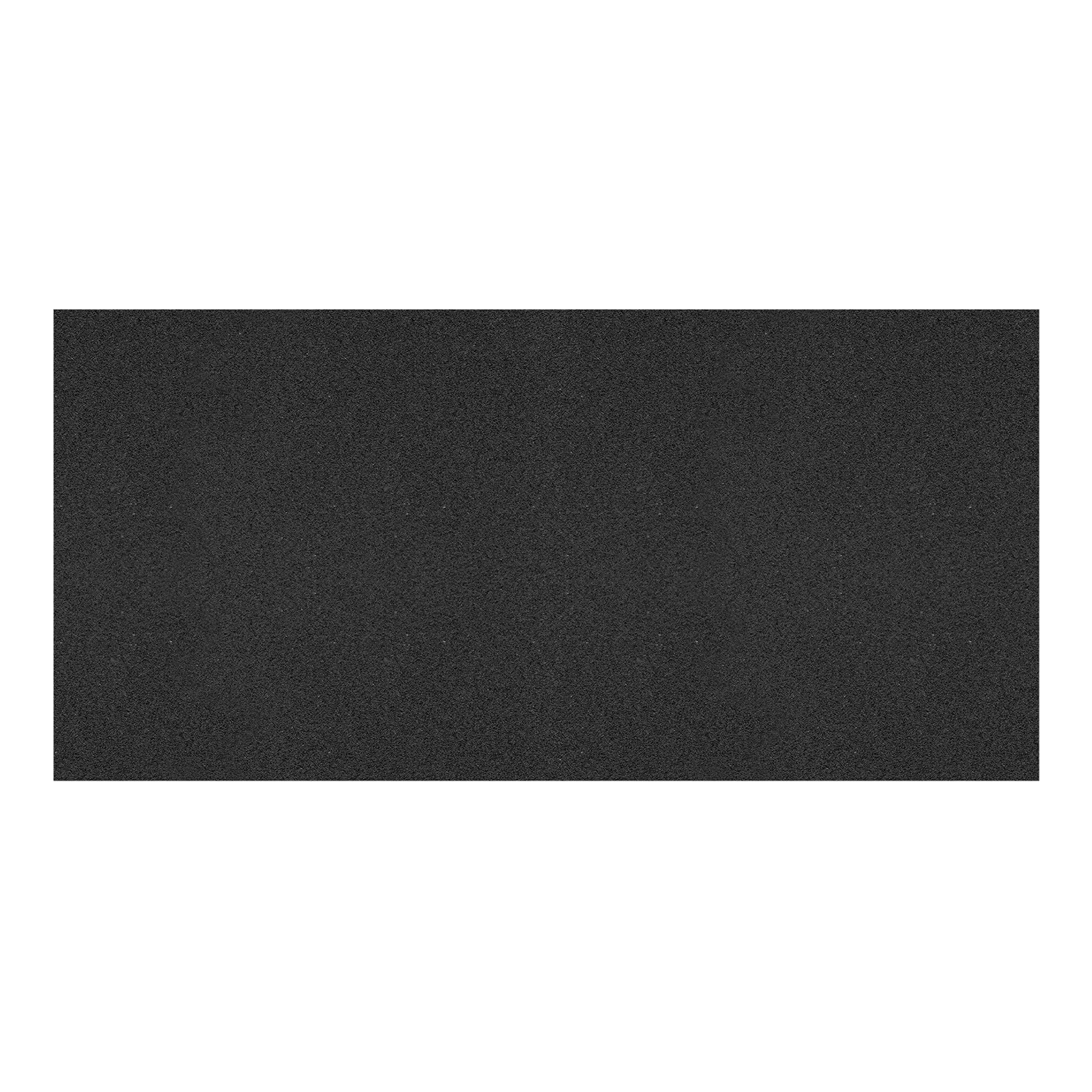 StepGuard 40 x 84 5mm Smooth Rubber Mat for Heavy Equipment, Fitness Equipment, Black