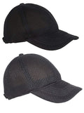 Zacharias G3E MenS Net Baseball Cap Black & Dark Grey Free Size Pack Of 2