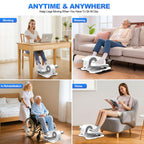 Under Desk Elliptical Machine-Elliptical Machine For Seniors,Portable Silent Electric Home Leg Exerciser With Remote Control,12