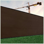 Colourtree Customized Size Fence Screen Privacy Screen Brown 8 X 32 - Commercial Grade 170 Gsm - Heavy Duty - 3 Years Warranty -