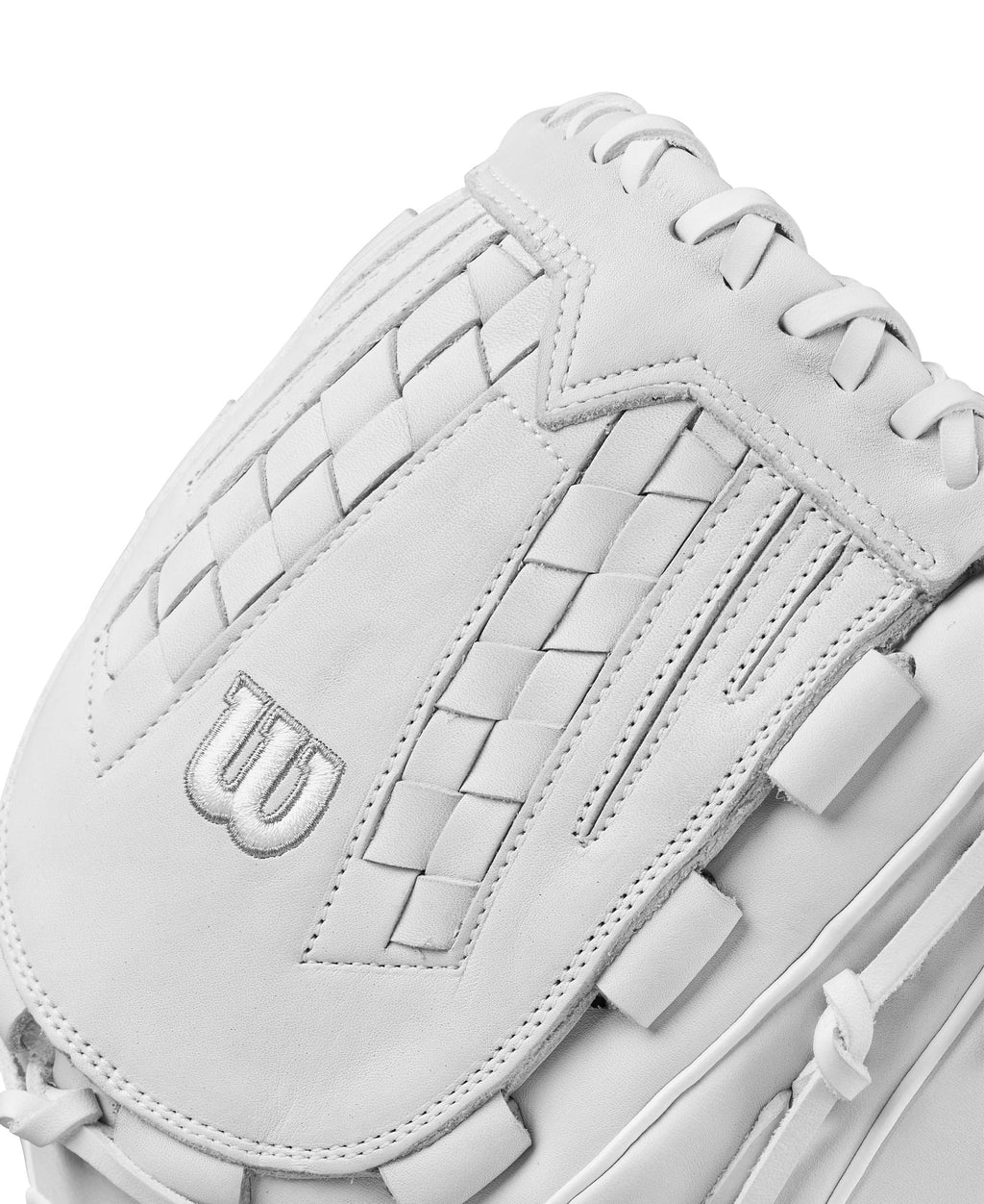 Wilson Fall 2024 A1000 V125 12.5    Outfield Fastpitch Softball Glove - White/Grey, Left Hand Throw