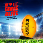 Light Up Youth Football - Glow In The Dark Ball - Outdoor Sports Birthday Gifts For Boys 8-15+ Year Old - Kids Teenage Youth Eas