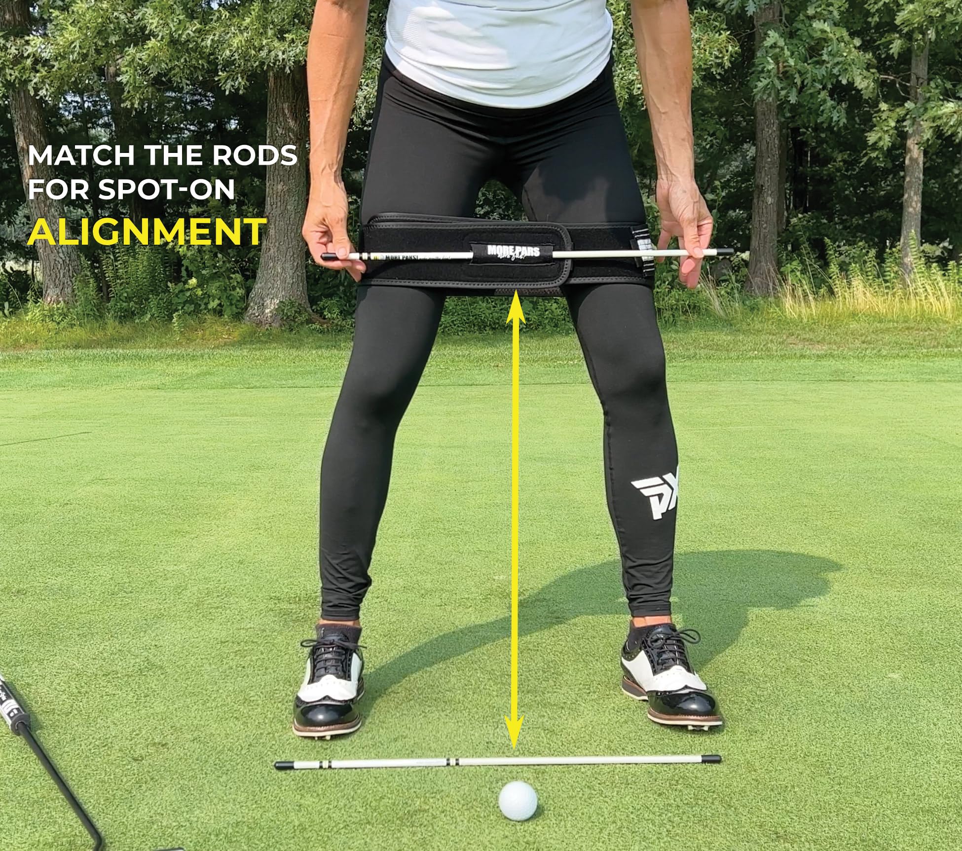 More Pars Putting Trainer With Mini Rods  Putting Setup & Stroke Trainer  Clear Visuals & Feels For Immediate Results (Regular S