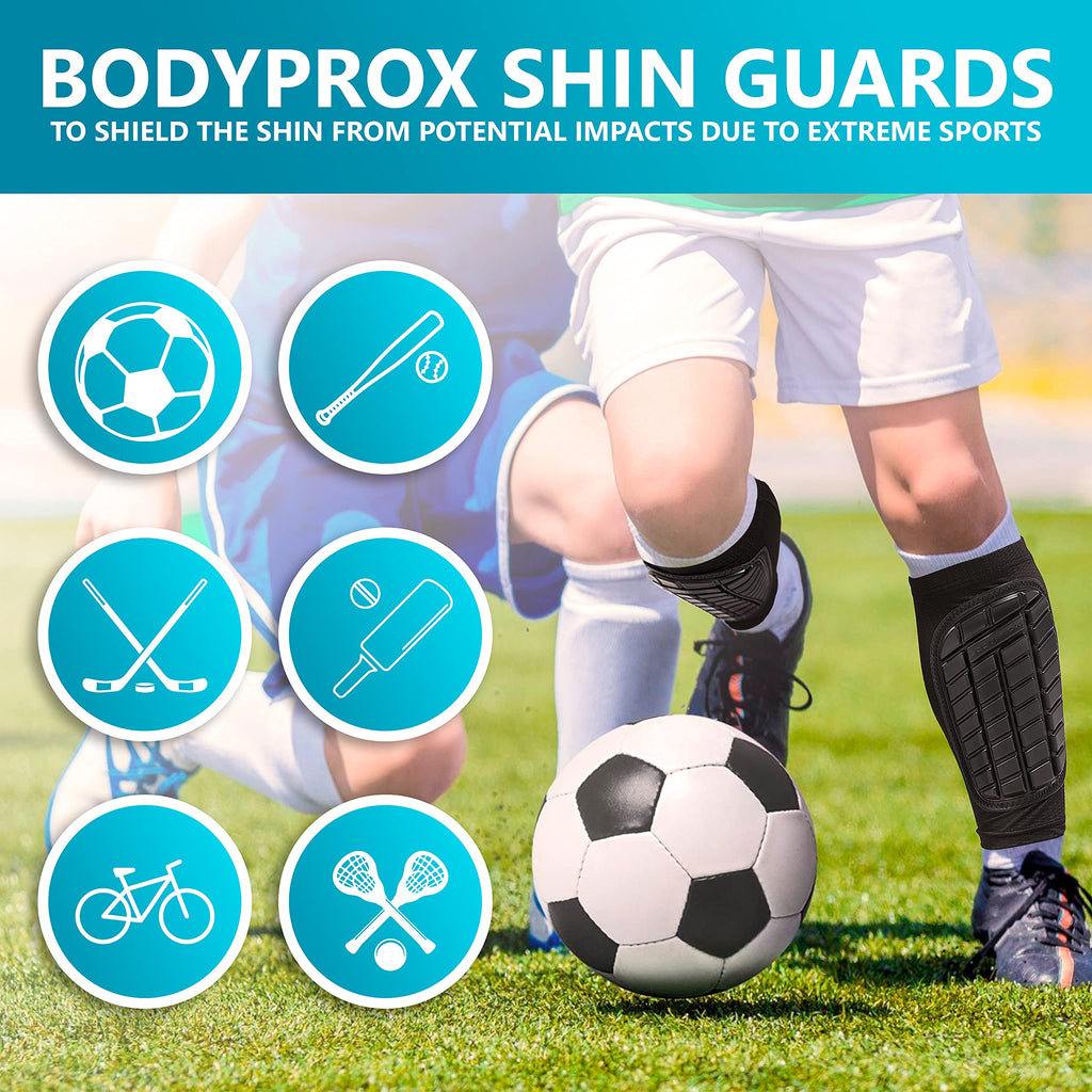 Soccer Shin Guards Sleeves For Men, Women And Youth (Medium)