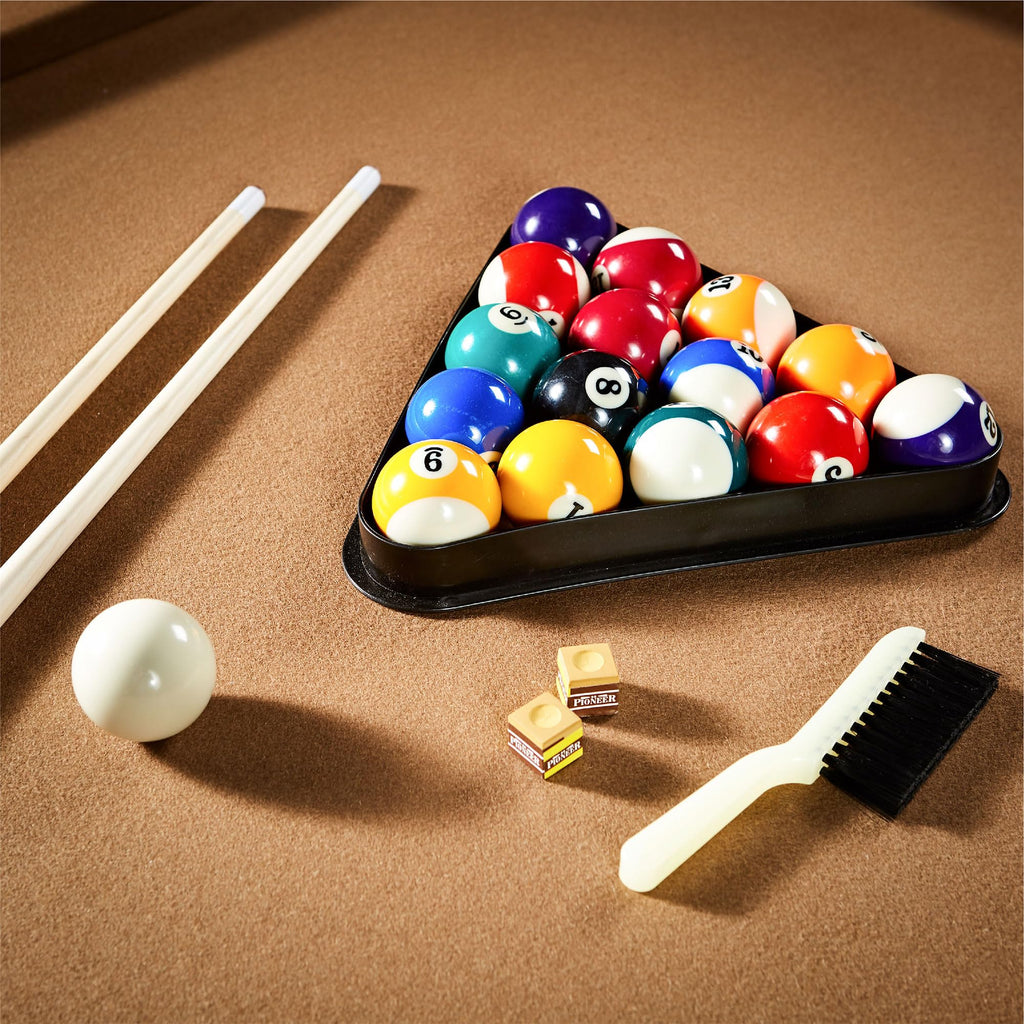 Barrington Billiards 7.5' Belmont Drop Pocket Table With Pool Ball And Cue Stick Set