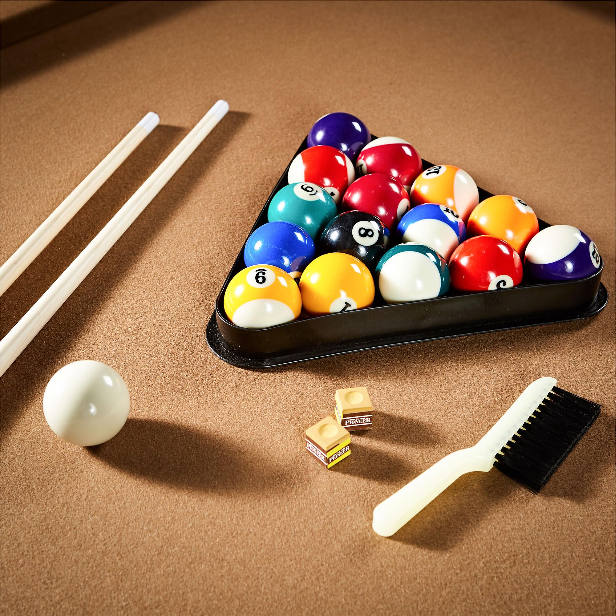 Barrington Billiards 7.5' Belmont Drop Pocket Table With Pool Ball And Cue Stick Set