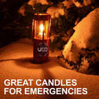 Uco 9-Hour Survival , Long-Burning Emergency Candles For Candle Lantern, White, 9 Pack