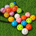 Thiodoon Practice Golf Training Balls Limited Flight 40Mm Hollow Plastic Colored Airflow Golf Balls For Swing Practice Driving R