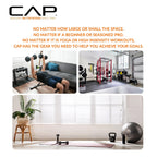 CAP Barbell 75 LB Rubber Coated Hex Dumbbell Hand Weight with Padded Grip - Pair | Comfort Grip