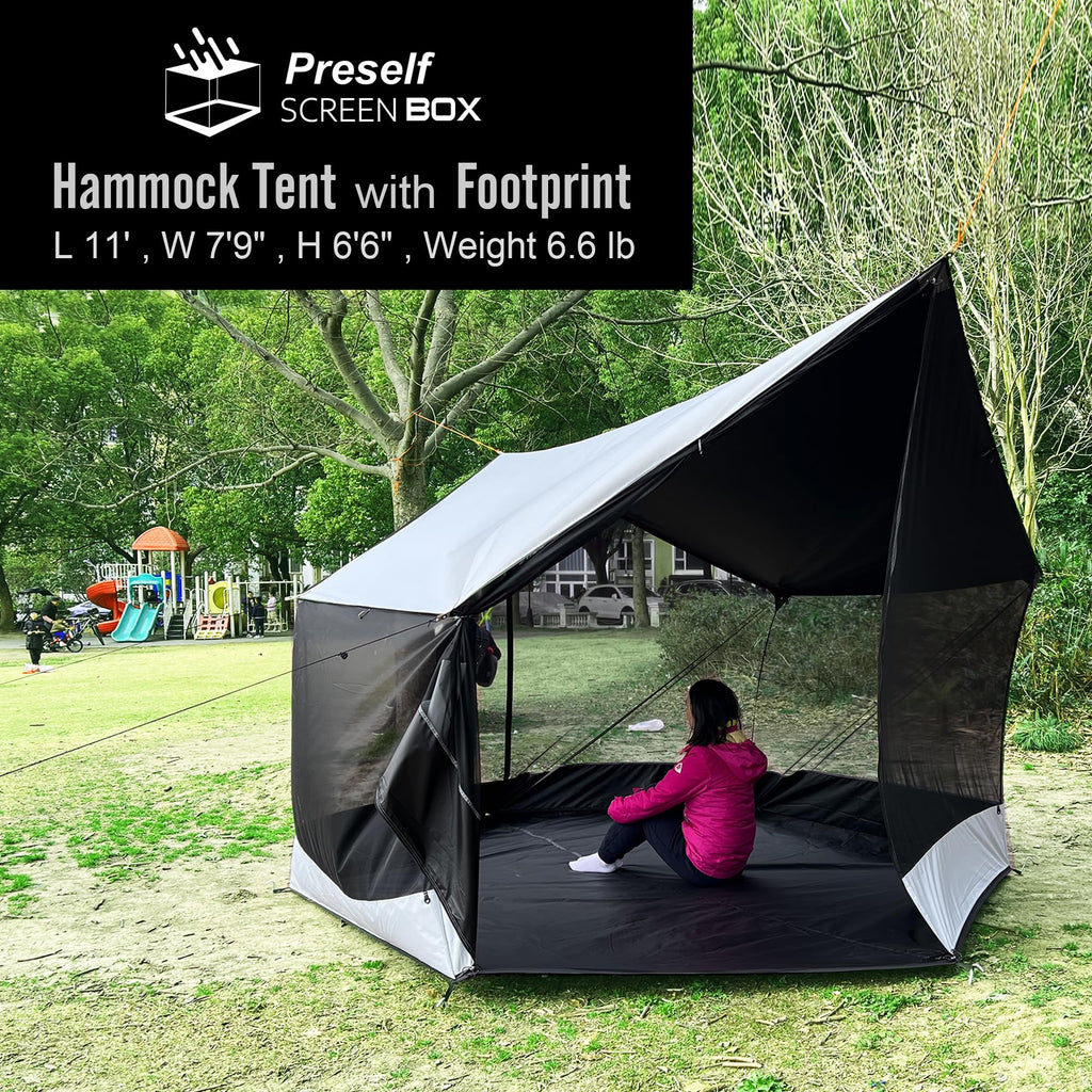 Preself Hammock Tent With Footprint Screen House For Campsite Backyard Beach Camping Holiday Camps Barbecue Hunting Picnics