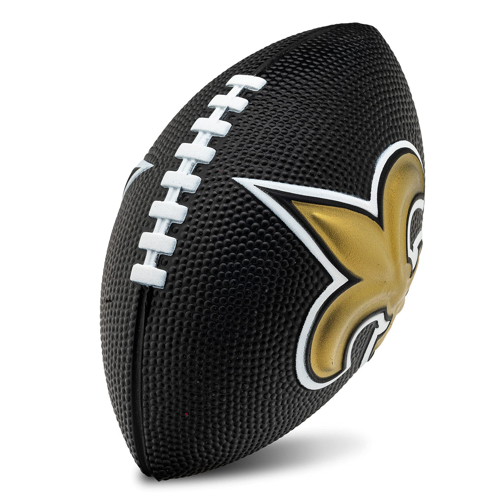 Franklin Sports Nfl New Orleans Saints Football - Kids Foam Football - Soft Football - Mini Size - Perfect For Gameday - 8.5'' 3