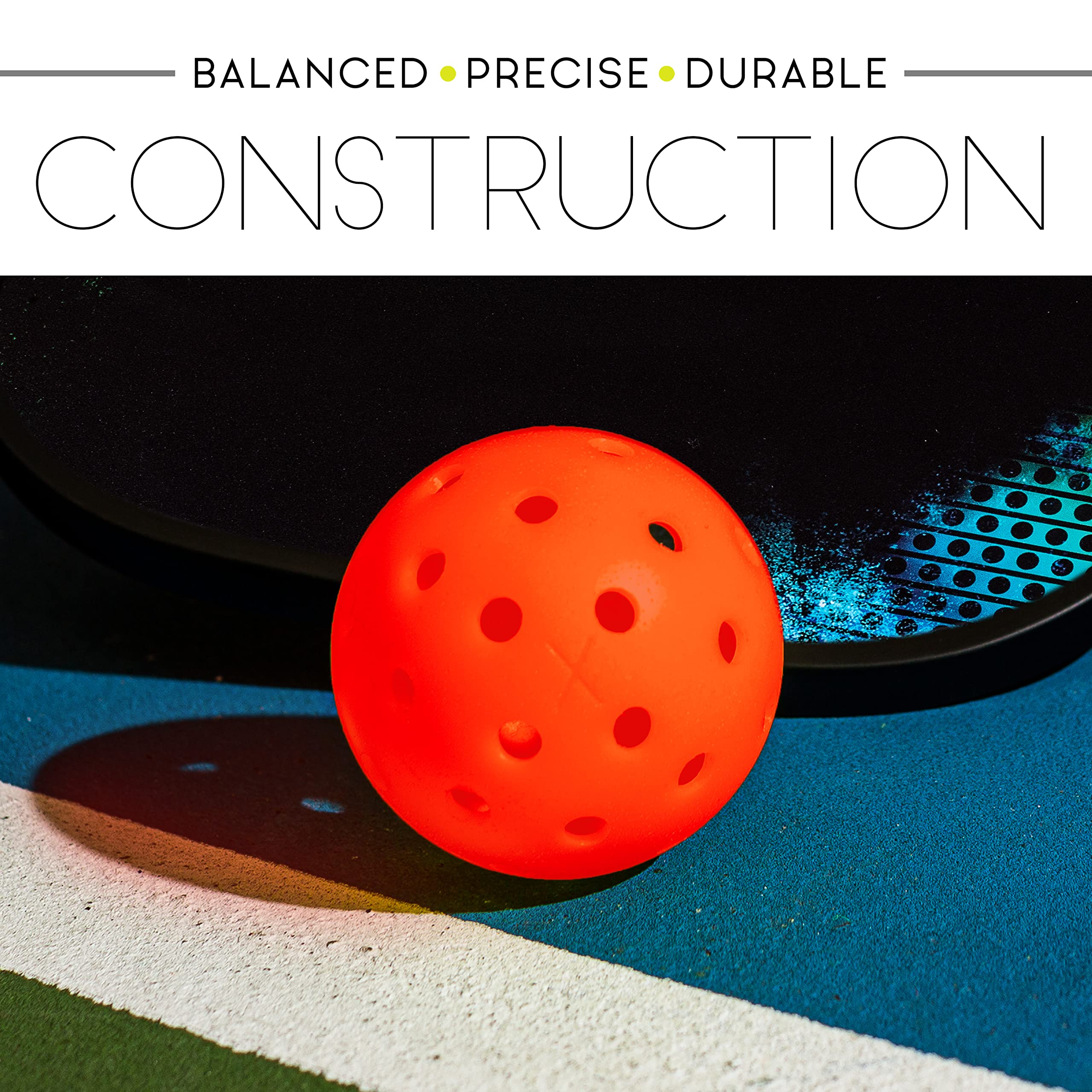 Franklin Sports Outdoor Pickleballs - X-40 Pickleball Balls - Usa Pickleball (Usapa) Approved - 3 Pack Outside Pickleballs - Emb