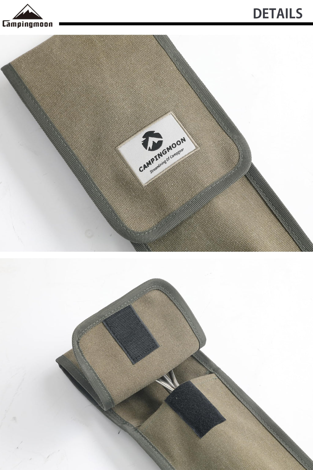Camping Moon Campingmoon Canvas Pole Pile Driver Case Carrying Bag Tripod Stand Storage Case D-240B