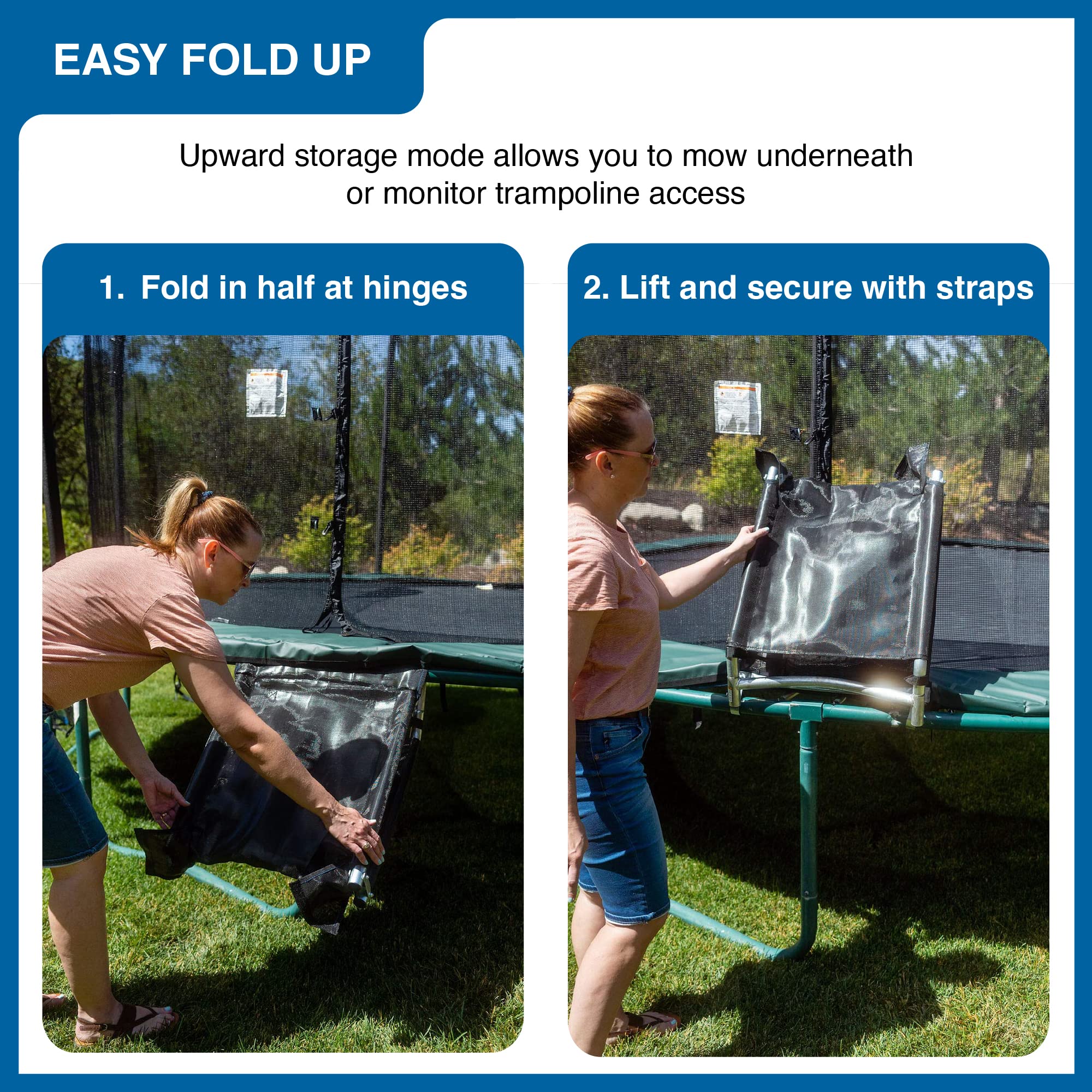 Trampoline Pro The Original Trampoline Slide And Climber Universal Trampoline Ladder Alternative Heavy Duty Steel Construction F