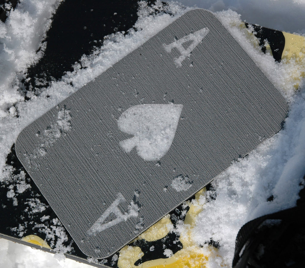 Toejamr Snowboard Stomp Pad - Ace Of Spades - Gray
