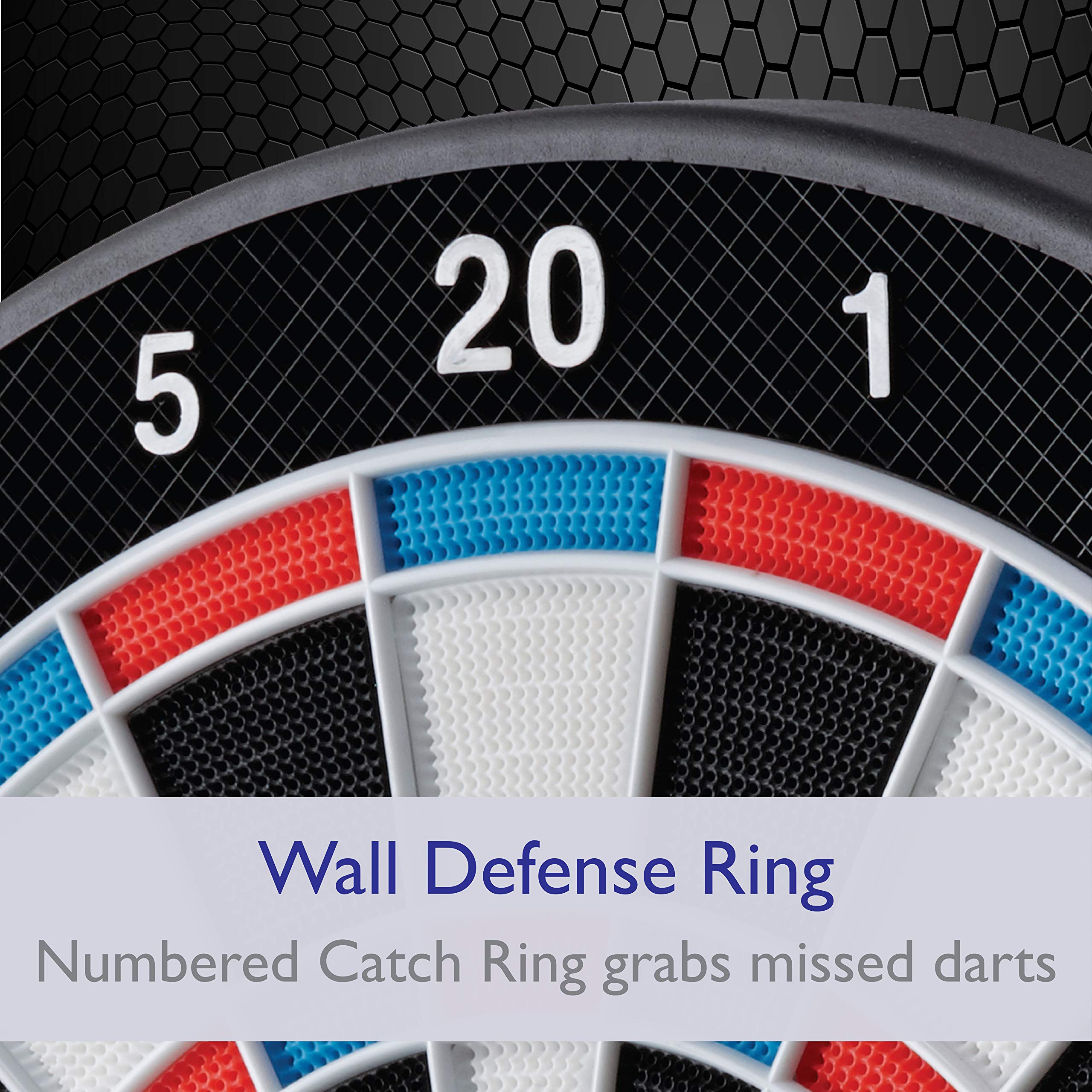 Viper 787 Electronic Dartboard, Ultra Thin Spider For Increased Scoring Area, Free Floating Segments, Locking Segment Holes For