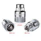 Oumers Bike Crank Extractor/Arm Remover And Bottom Bracket Remover With 16Mm Spanner/Wrench. Professional Bicycle Repair Tool Ki
