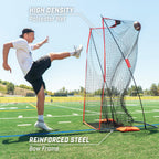 Gosports Football 7 Ft X 4 Ft Kicking Net - Sideline Practice For Punting Or Place Kicks, Ultra-Portable Design With Weighted Sa