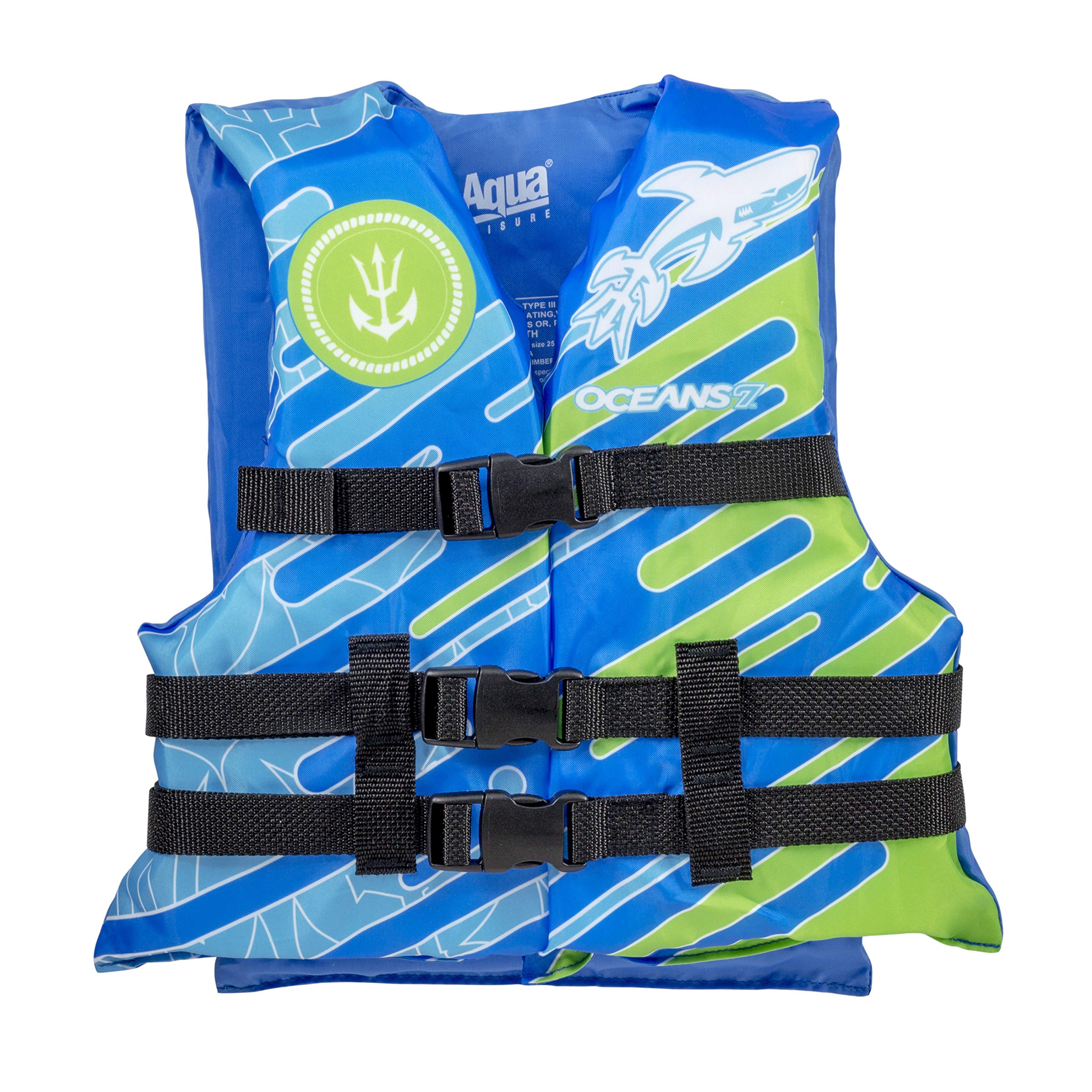 Oceans7  Us Coast Guard-Approved, Type Iii -  Youth Life Jacket  - Personal Flotation Device With With Comfortable Flex-Form-Fit