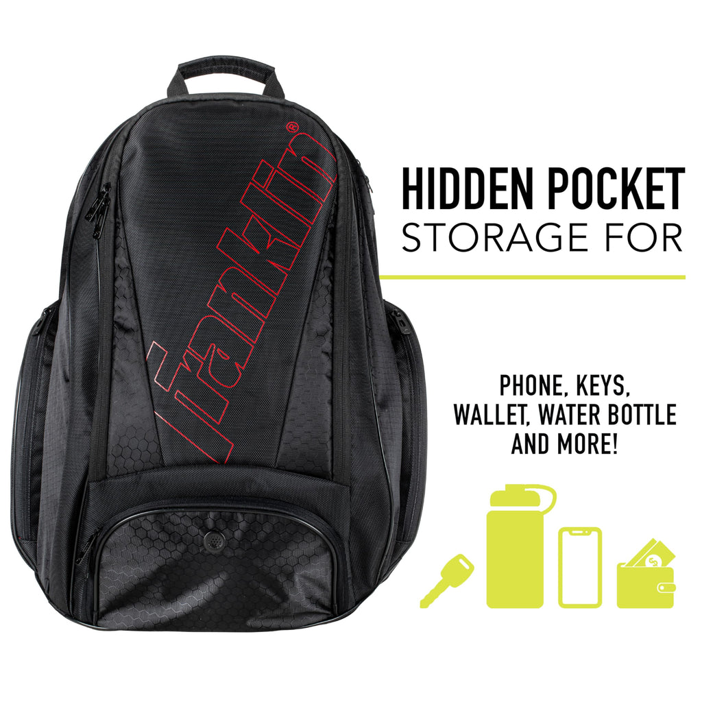 Franklin Sports Pickleball Bags - Deluxe Competition Pro Pickleball Backpack For Gear + Equipment - Pickleball Bag For Men + Wom