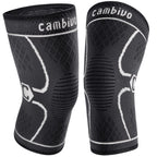 Cambivo 2 Pack Knee Brace, Knee Compression Sleeve For Men And Women, Knee Support For Running, Workout, Gym, Hiking, Sports (Gr